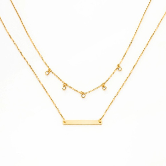 Fosterie Jewelry - 🌺 NWT Fosterie gold plated layering necklace